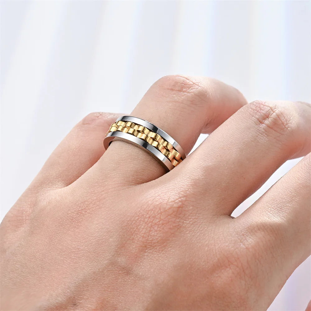 Mechanical Style Fidget Ring