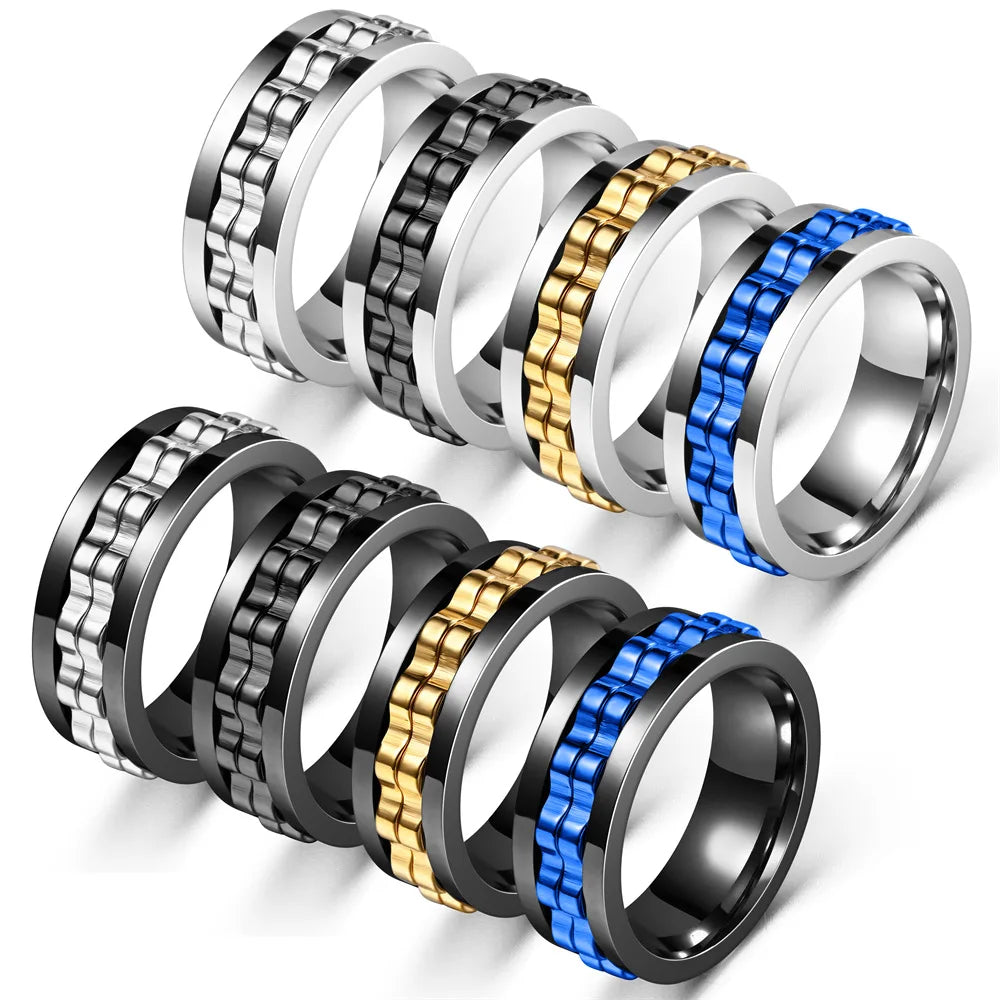 Mechanical Style Fidget Ring