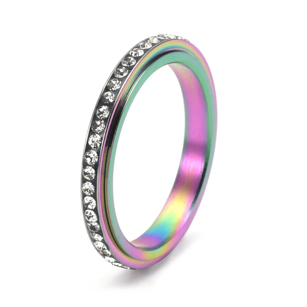 Fake Jewel Fidget Ring