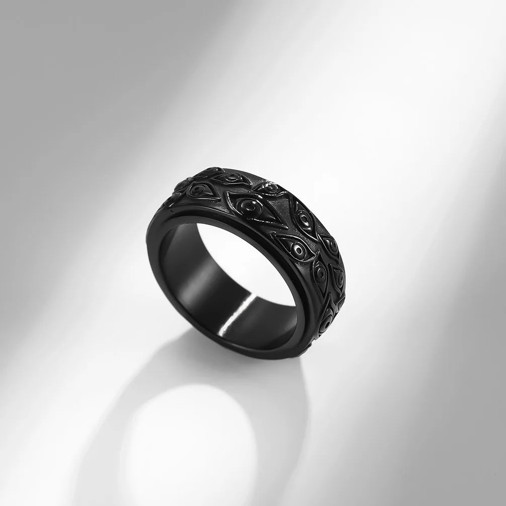 Carved Eye Fidget Ring