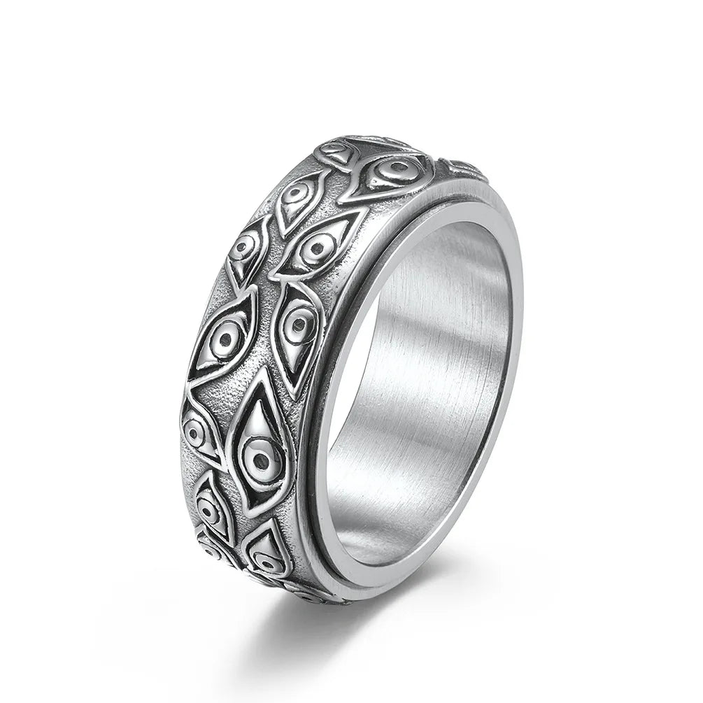 Carved Eye Fidget Ring