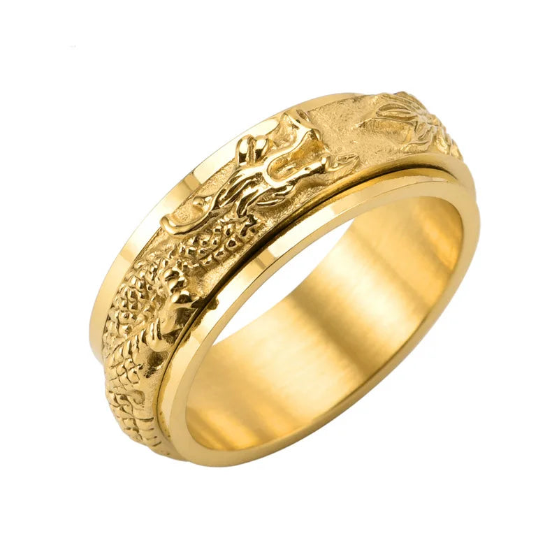 3D Chinese Dragon Fidget Ring