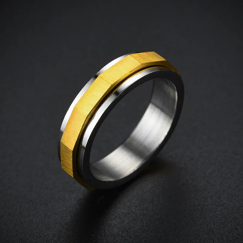 Geometric Style Fidget Ring