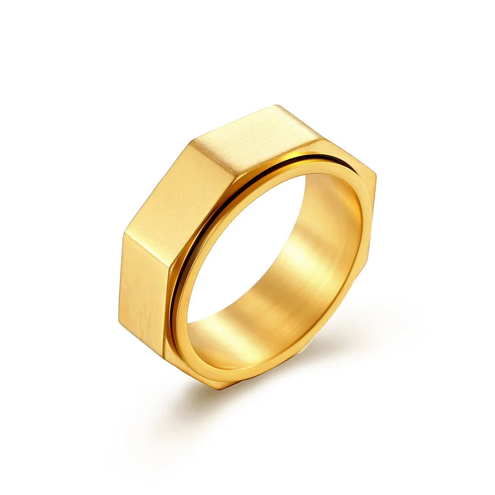 Octagonal Fidget Ring