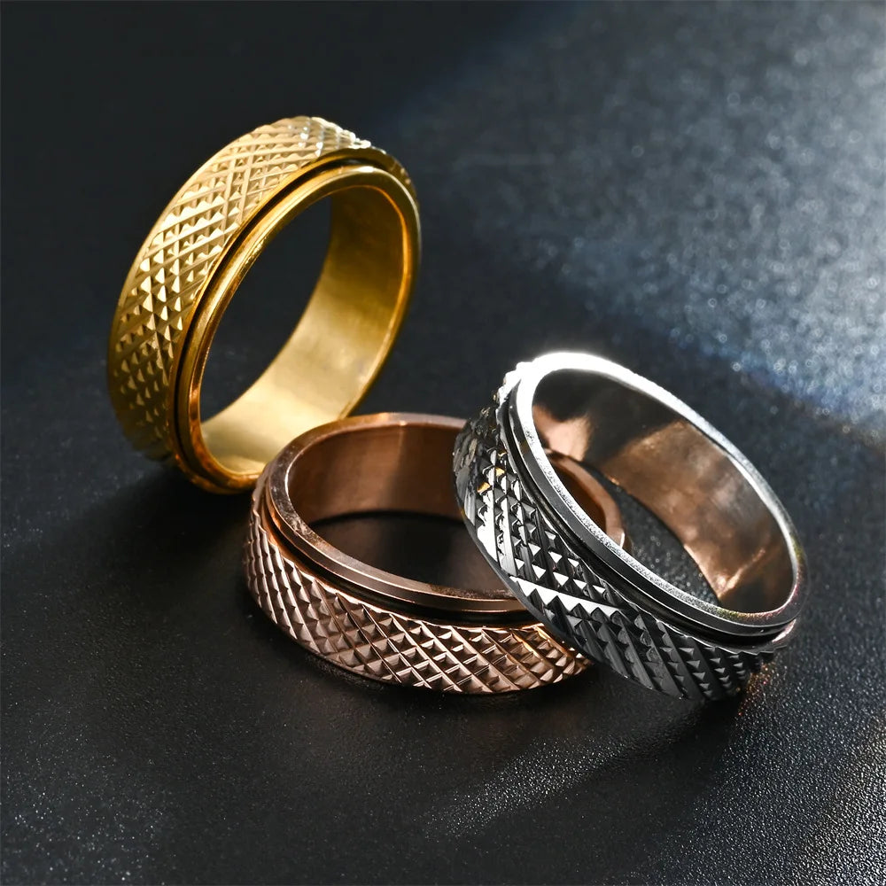 Reptilian Skin Fidget Ring