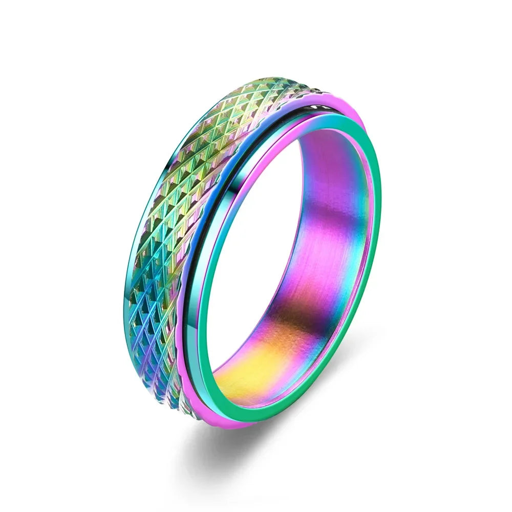 Reptilian Skin Fidget Ring