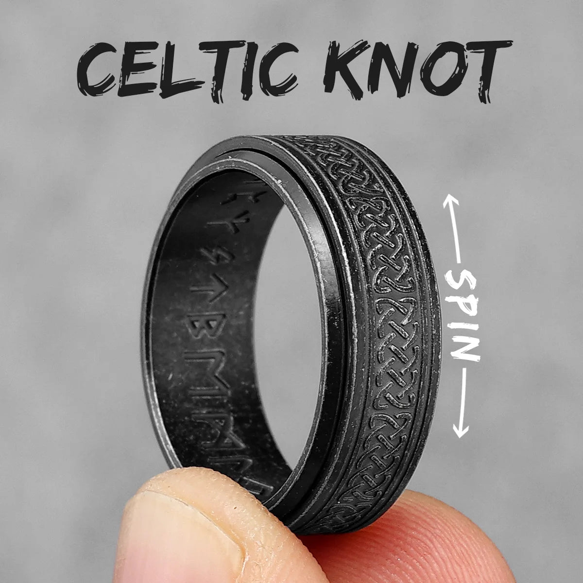 Celtic Knotted Style Fidget Ring