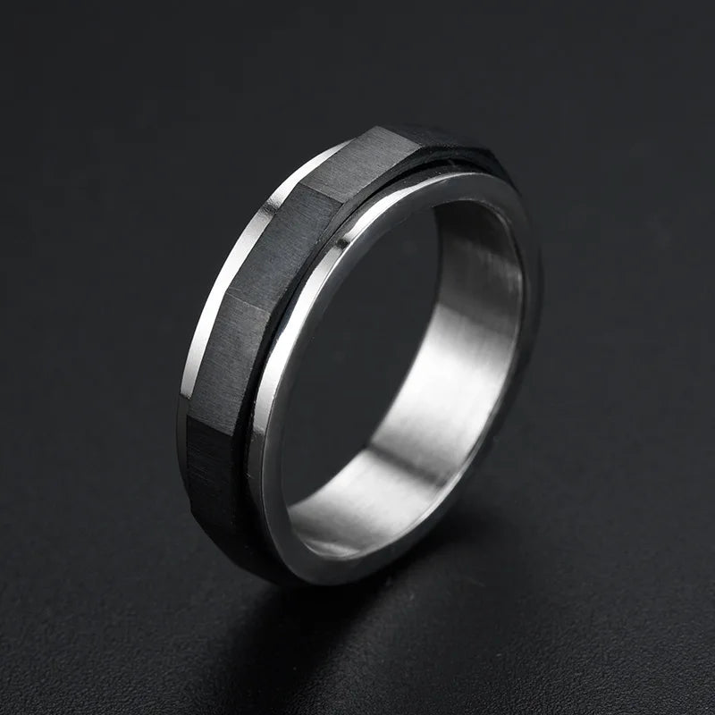 Geometric Style Fidget Ring