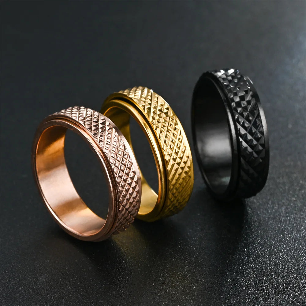 Reptilian Skin Fidget Ring