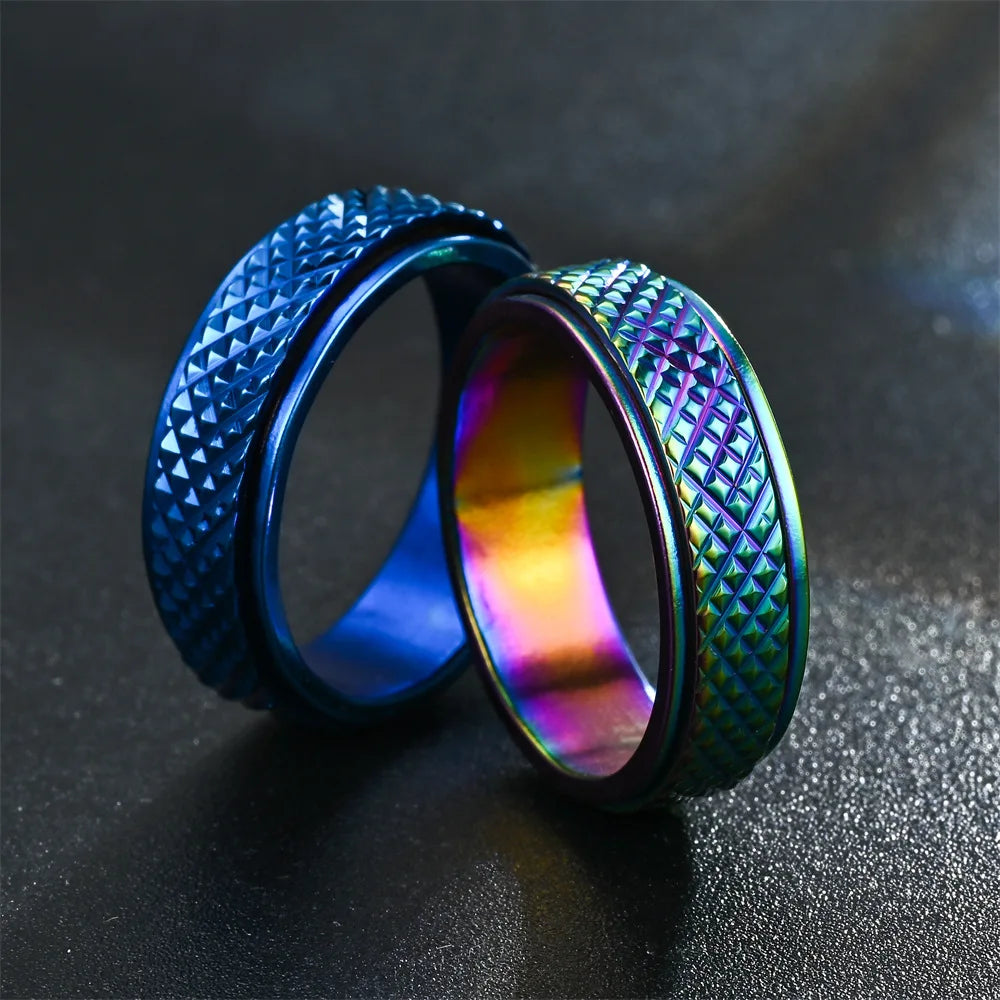 Reptilian Skin Fidget Ring