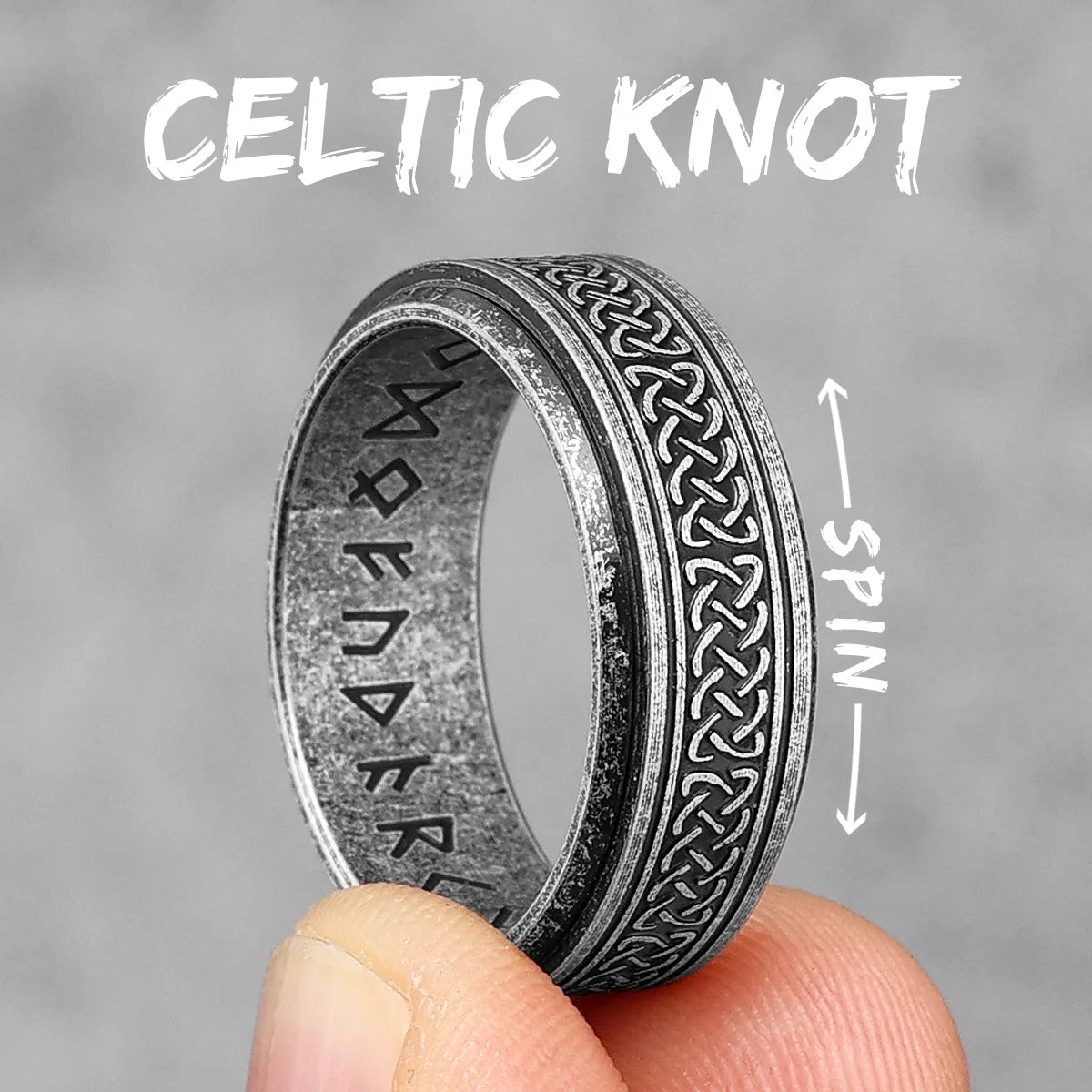 Celtic Knotted Style Fidget Ring