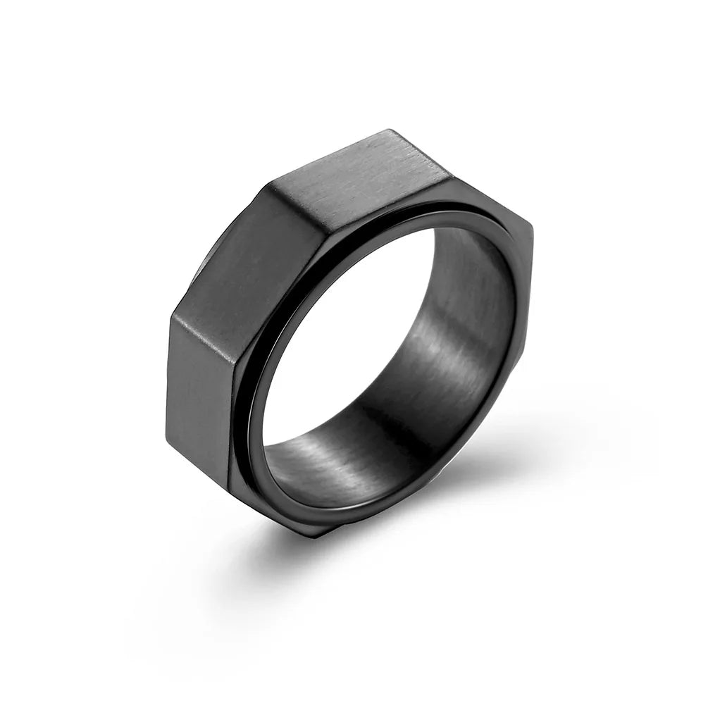 Octagonal Fidget Ring