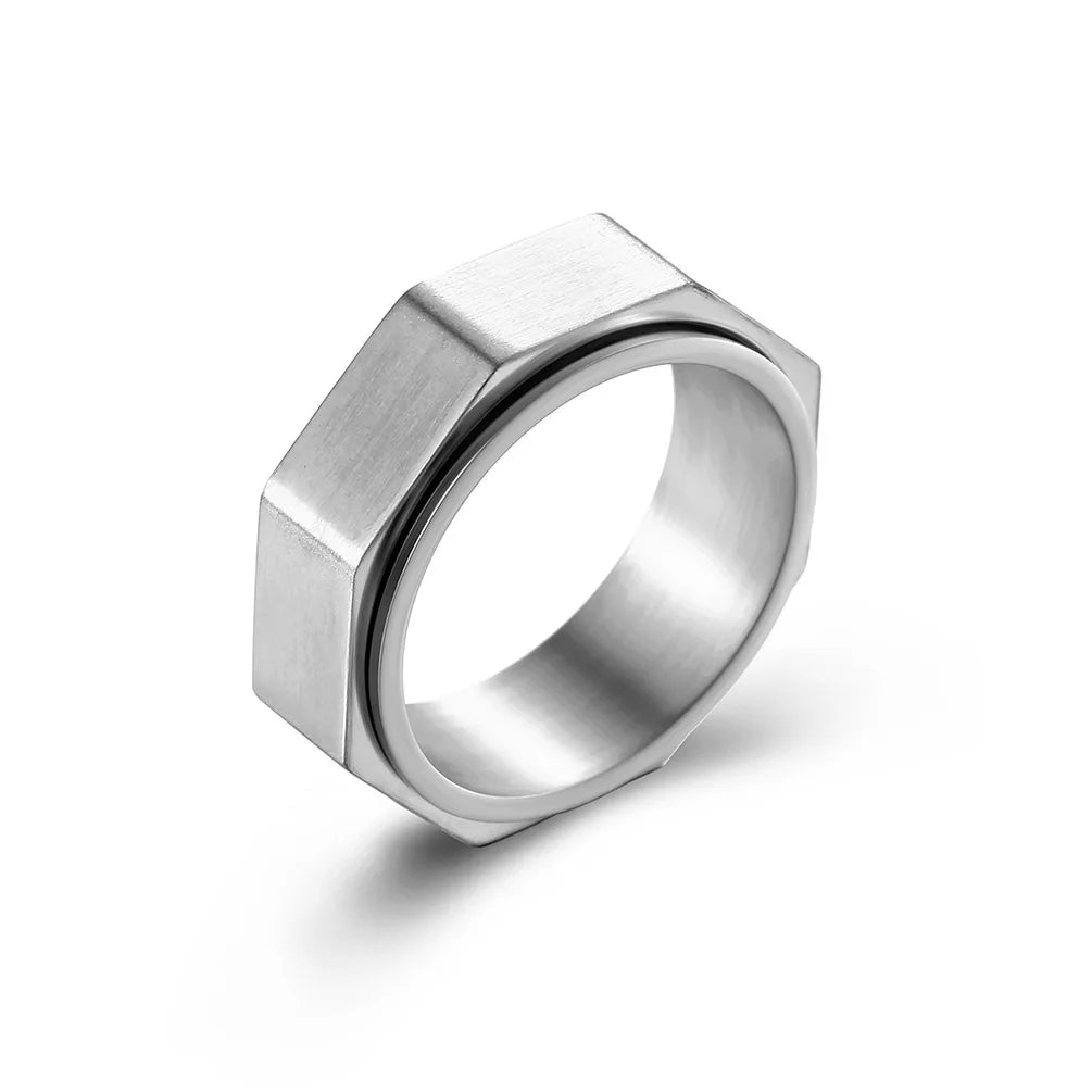 Octagonal Fidget Ring