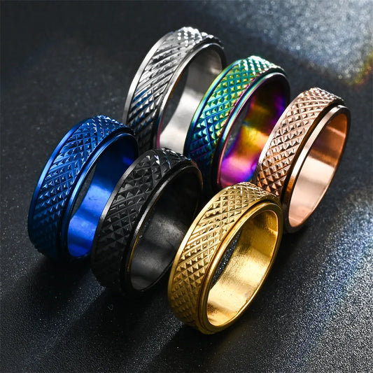 Reptilian Skin Fidget Ring