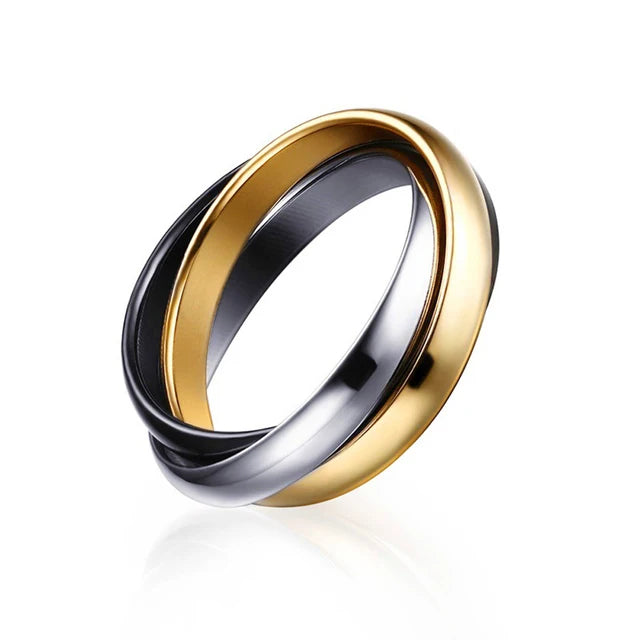 Interlocked Floating Fidget Ring