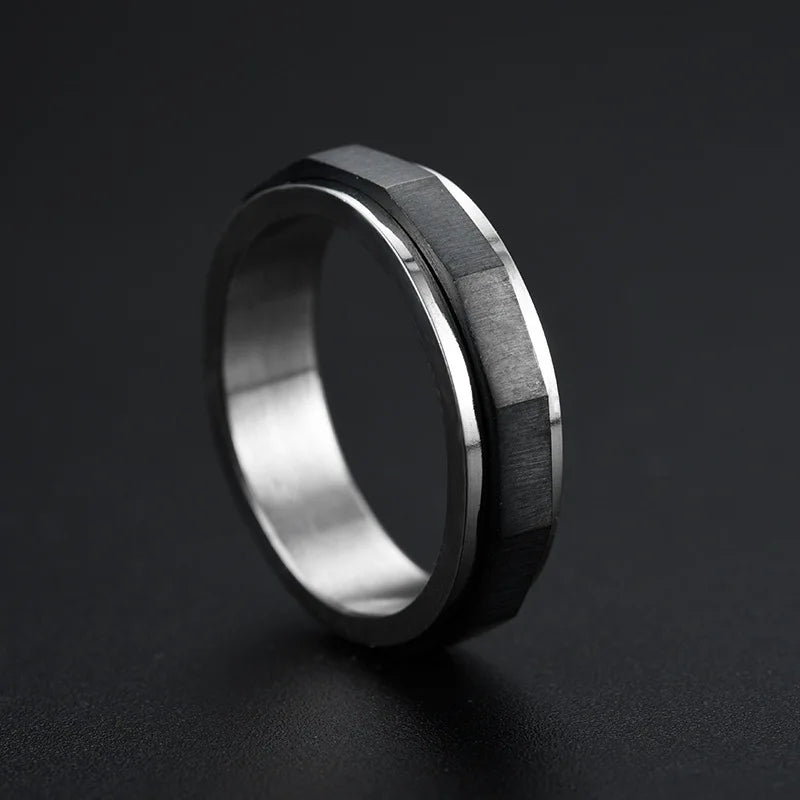 Geometric Style Fidget Ring